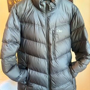 Outdoor Research Charcoal Gray Quilted Puffer Jacket